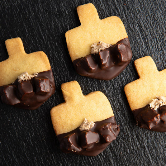Halva Dreidel cookie