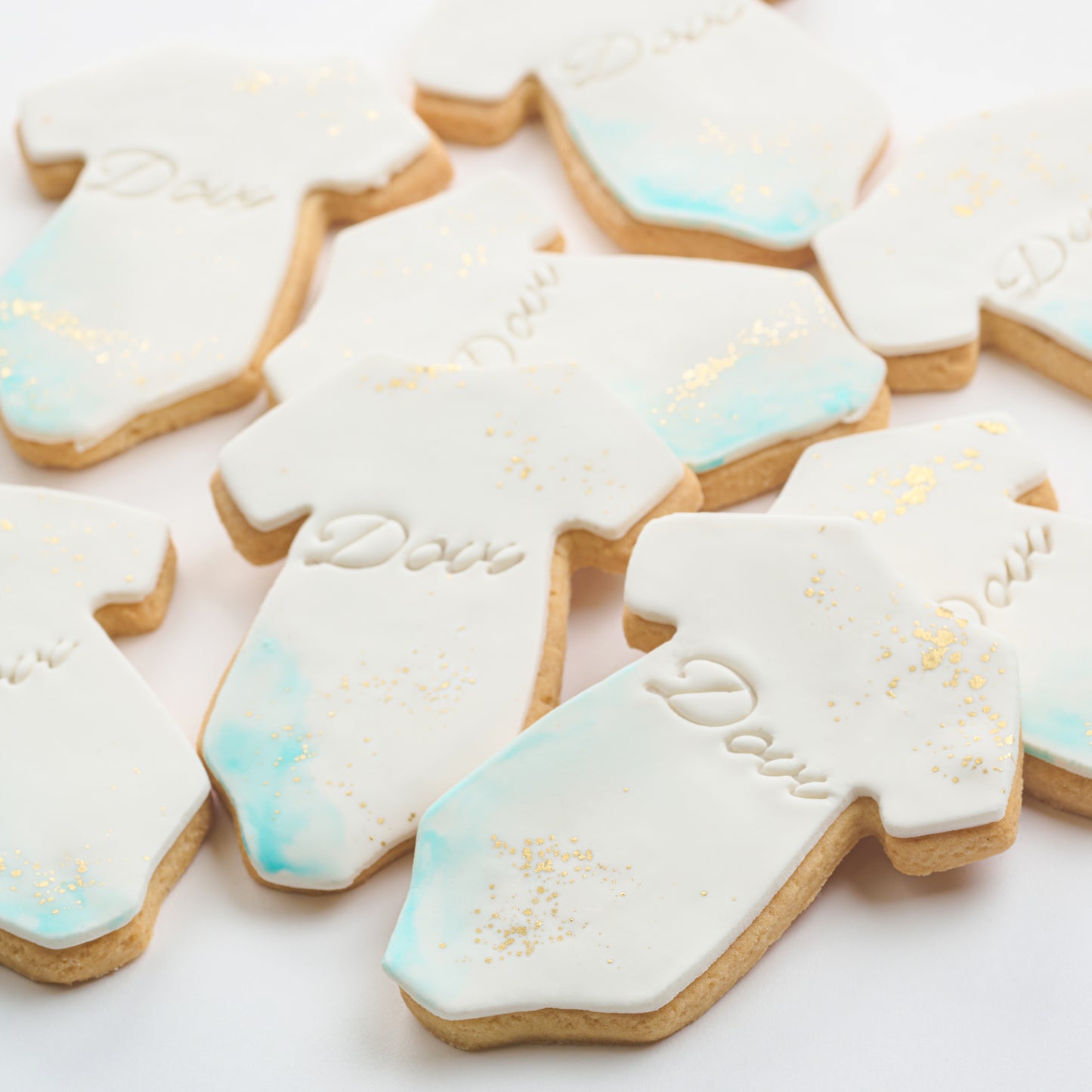 Personalized Watercolor Onesie Cookies (Style 136)