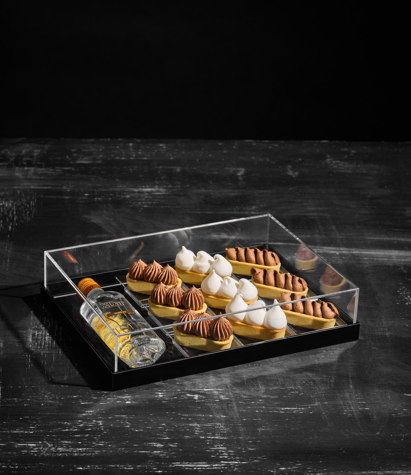 ASSORTED TARTS LASER ENGRAVED LUXURY LUCITE BOX