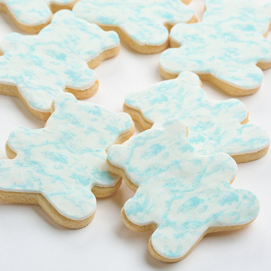 Toile Teddy Bear Cookies Blue (Style 139)