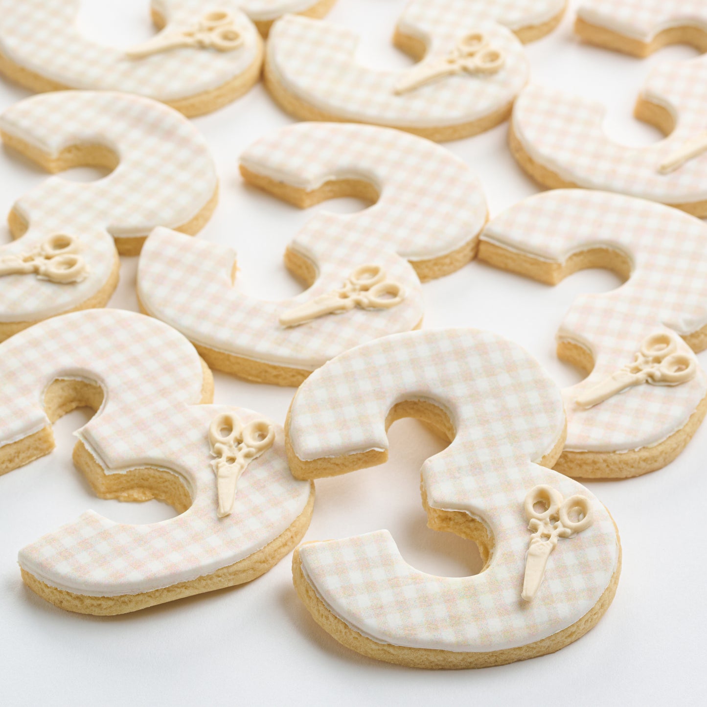 Gingham Number 3 Cookies (Style 104)