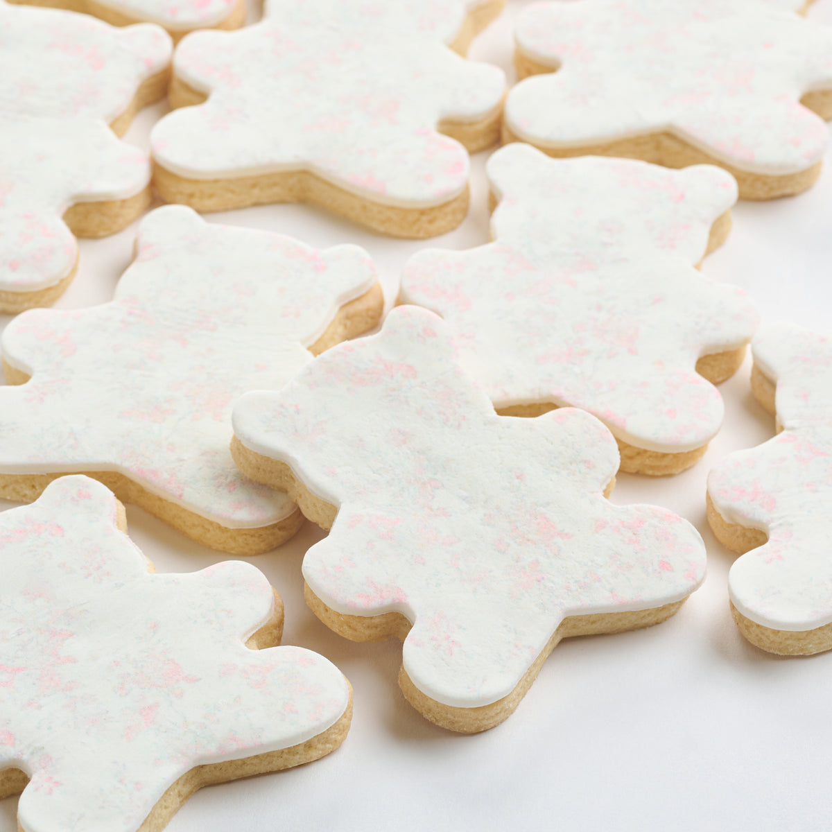 Toile Teddy Bear Cookies Pink (Style 140)