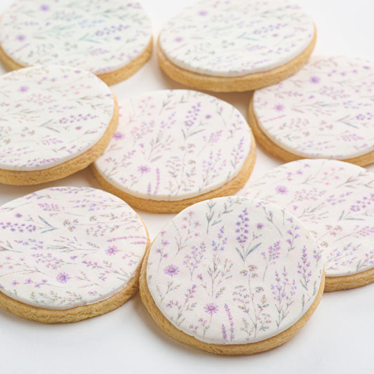 Lavender Circle Cookies (Style 132)