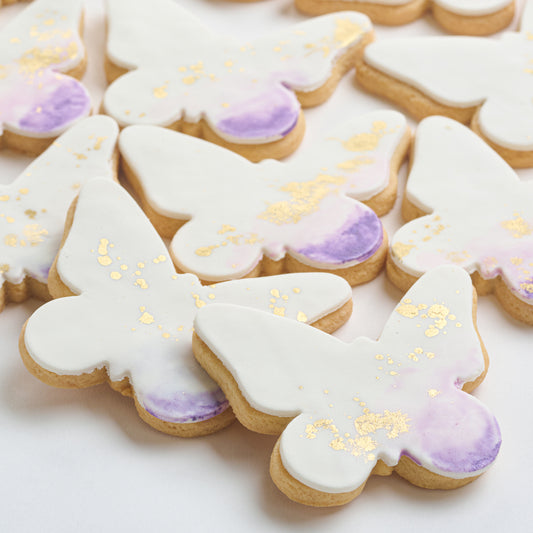 Watercolor Butterfly Cookies (Style 116)