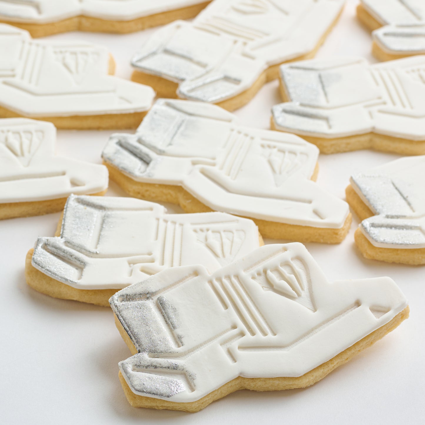 Hand Painted Silver Tefillin Cookies (Style 128)