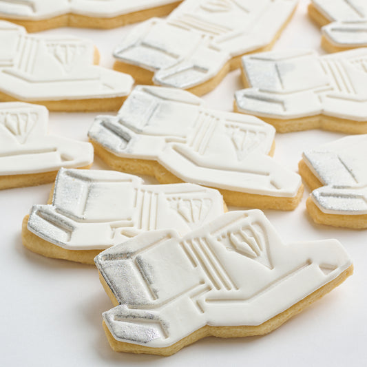 Hand Painted Silver Tefillin Cookies (Style 128)