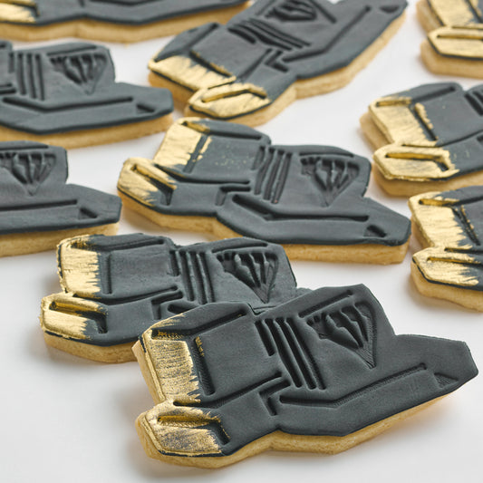 Hand Painted Gold Tefillin Cookies (Style 129)
