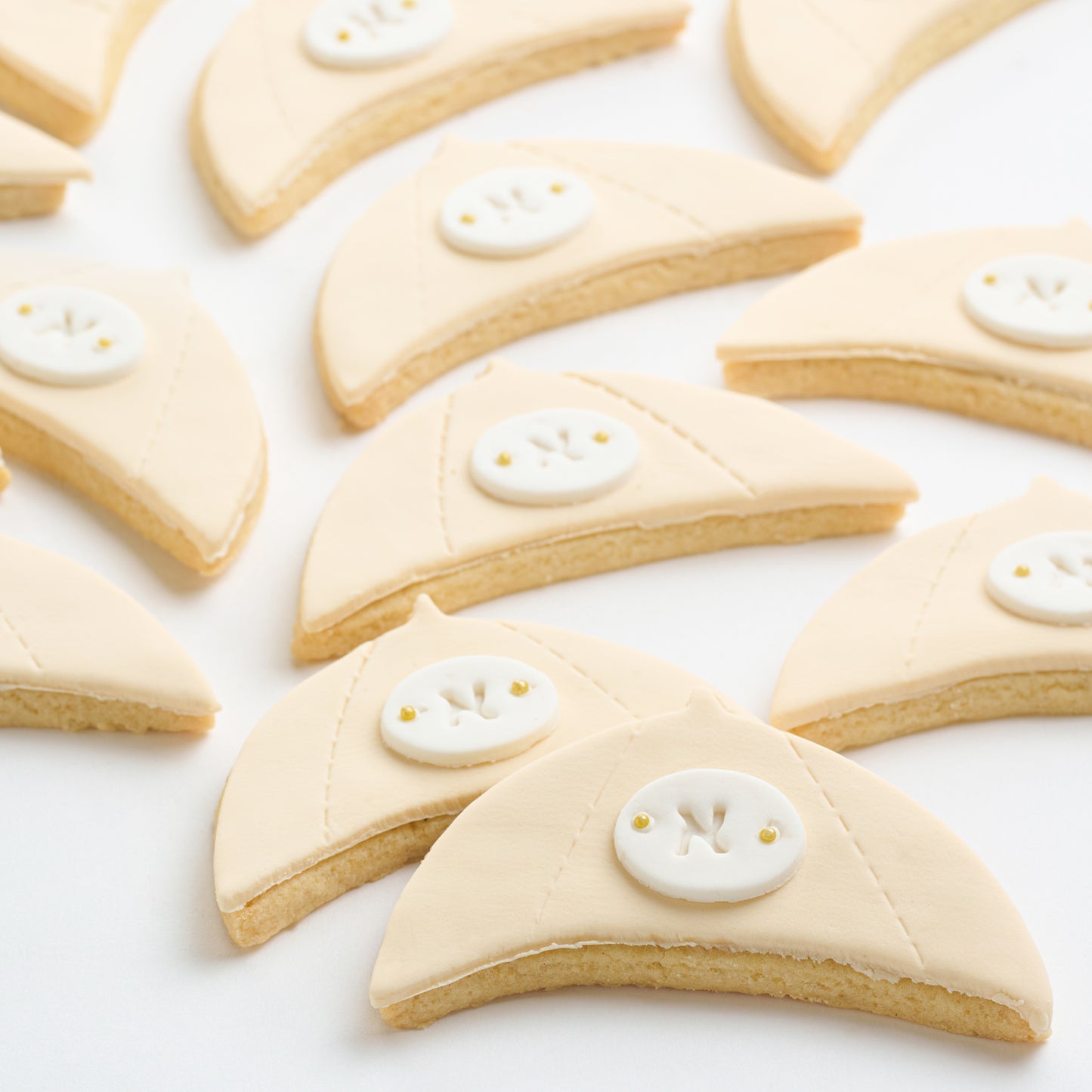 Gingham Personalized Yarmulka Cookies (Style 105)