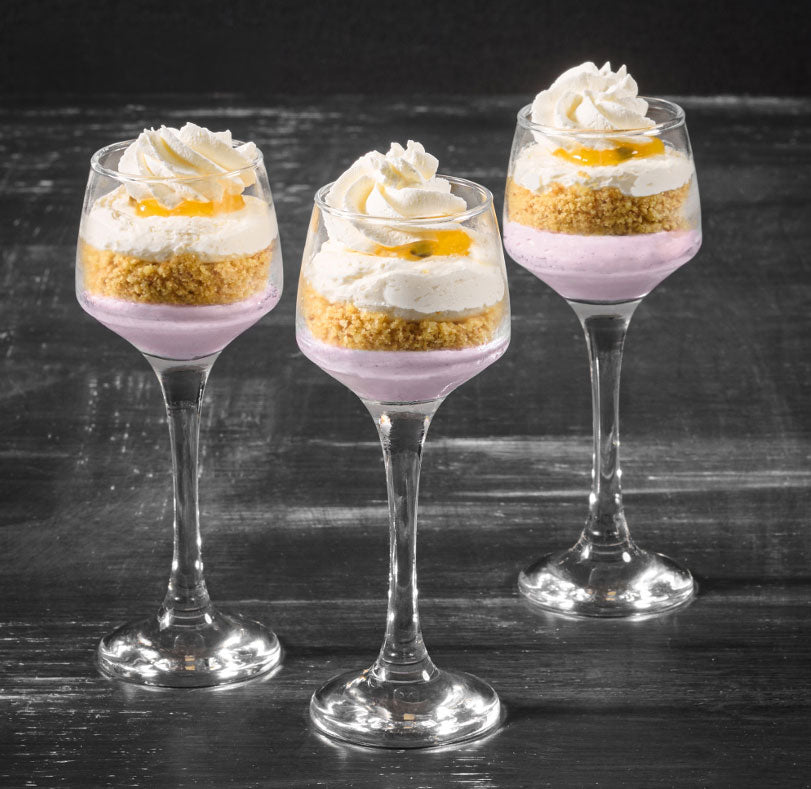 Blueberry Passion Burst Stem Glasses